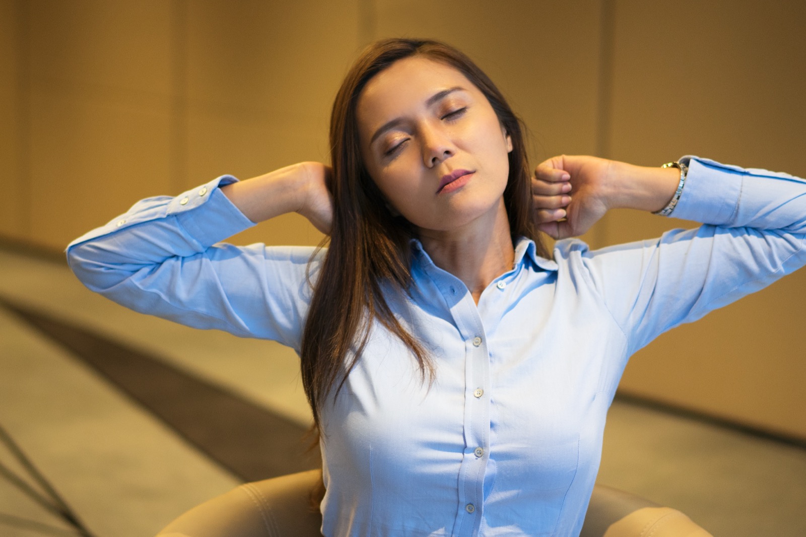 Candidate relachant la tension avant l oral du memoire DEC